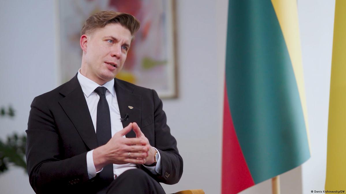 'Lithuanian skies are NATO skies': DW speaks with Lithuania's premier Mindaugas Sinkevicius